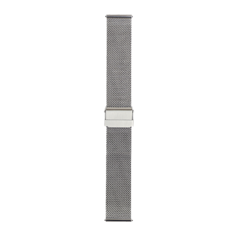 LUADA 2 Ersatzarmband Edelstahl Mesh-Loop Silber