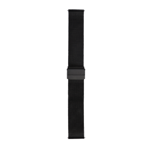 LUADA 2 Ersatzarmband Edelstahl Mesh-Loop Schwarz