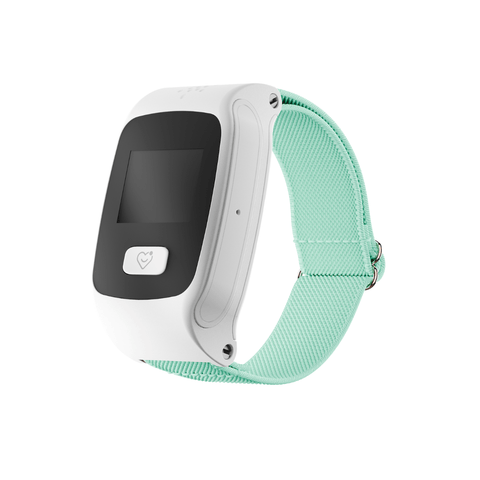Weiches Stretch-Armband für Ihre LUADA 2 Notrufuhr - Gehäuse Weiss