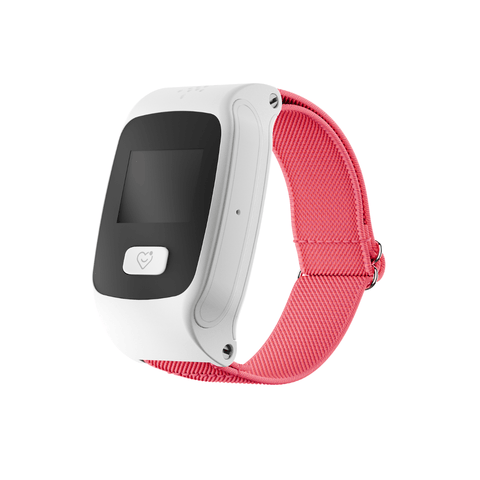 Weiches Stretch-Armband für Ihre LUADA 2 Notrufuhr - Gehäuse Weiss