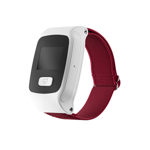Weiches Stretch-Armband für Ihre LUADA 2 Notrufuhr - Gehäuse Weiss