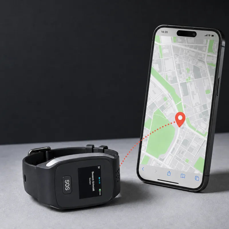Standort der LUADA 2 wird live auf das Smartphone der Angehörigen übertragen